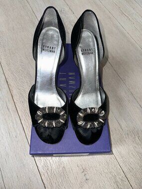 Stuart Weitzman Black Heels Classic Design
